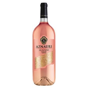 Вино Aznauri Rose розовое полусладкое 9-13% 1,5л 