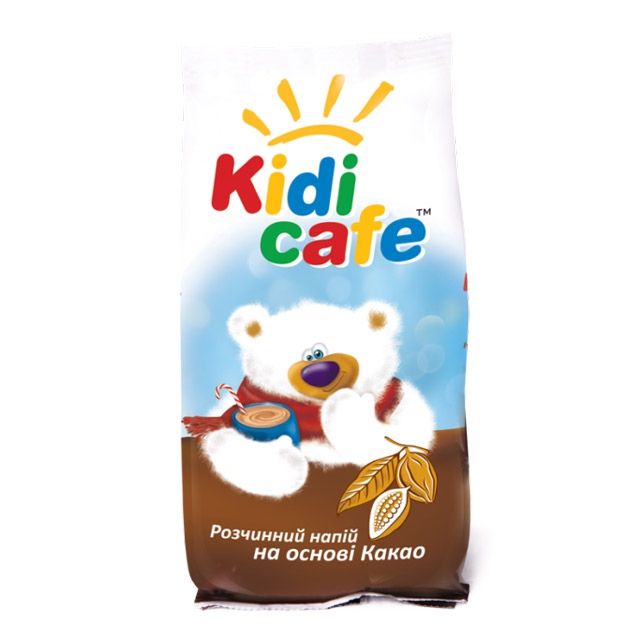 Растворимый напиток Kidi Cafe на основе какао 240г 