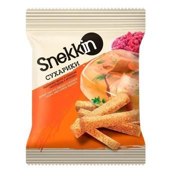 Сухарики Snekkin со вкусом холодец с хреном 110г 