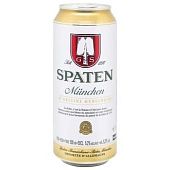 Пиво Spaten Munchen светлое 5,2% 0,5л