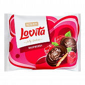 Печенье Roshen Lovita сдобное с желейной начинкой со вкусом малины 420г