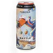 Пиво Forever Battle темное нефильтрованное безалкогольное 0,5л