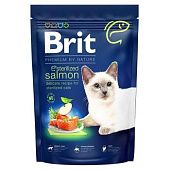 Корм сухой Brit Premium с лососем для стерилизованных кошек 1,5кг
