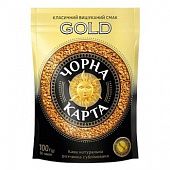 Кофе растворимый Черная Карта Gold 100г