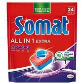 Таблетки для посудомоечных машин Somat All in One 24шт