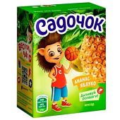 Нектар Садочок ананасово-яблочный 200мл