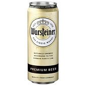 Пиво Warshteiner Premium светлое ж/б 4.8% 0,5л