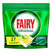 Средство Fairy Original Lemon для посудомоечной машины капсулы 27шт
