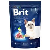 Корм сухой Brit Premium с ягненком для стерилизованных кошек 1,5кг