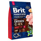 Корм сухой Brit Premium с курицей для взрослых собак больших пород 3кг