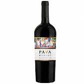 Вино Pava Merlot красное сухое 9,5-14% 0,75л