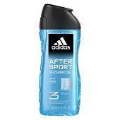 Гель для душа-шампунь Adidas After Sport мужской 3в1 250мл