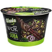 Лапша Glads Wok Soba быстрого приготовления с соусом 95г