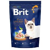 Корм сухой Brit Premium с курицей для домашних кошек 1,5кг