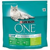 Корм сухой Purina ONE Indoor С индейкой и цельными злаками для взрослых котов 1,5кг