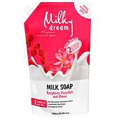 Крем-мыло жидкое Milky Dream малиновый смузи и монои 1л