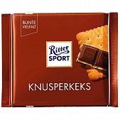 Шоколад молочный Ritter Sport с начинкой из сливочного печенья 100г