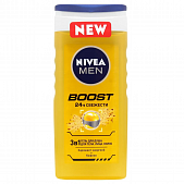 Гель для душа Nivea Men Boost 3в1 для тела, лица, волос 250мл