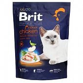 Корм сухой Brit Premium с курицей для кошек обитающих в помещении 300г