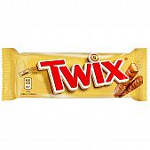 Печенье Twix песочное с карамелью в молочном шоколаде 50г