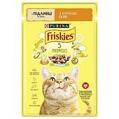 Корм влажный Friskies с курицей для взрослых кошек 85г