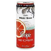 Напиток слабоалкогольный Mikki Brew Tropic Комбуча газированная 6% 0,33л