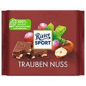 Шоколад молочный Ritter Sport с изюмом и орехами 100г