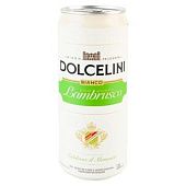 Сидр Dolcelini Bianco Con Gusto Lambrusko шипучий сладкий 7,5% 0,33л