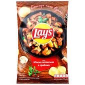 Чипсы Lay's Мясная сковорода с грибами 120г