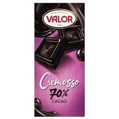 Шоколад черный Valor Cremosso с миндалевой пастой 70% 90г