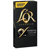 Кофе молотый L`OR Espresso Ristretto в капсулах 10шт 52г