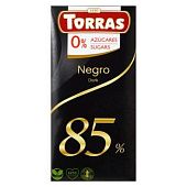 Шоколад черный Torras без сахара 85% 75г