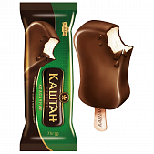 Мороженое Хладик Каштан классический пломбир в кондитерской глазури 12% 75г