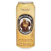 Пиво Franziskaner Hefe-Weissbier светлое нефильтрованное 5% 0,5л