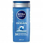 Гель для душа Nivea Men Arctic Ocean 2в1 для тела и волос 250мл