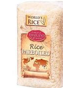 Рис World's Rice парбоилд длиннозерный шлифованный пропаренный 1кг