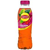 Чай холодный черный Lipton Малина 0,5л