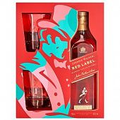 Виски Johnnie Walker Red Label 40% 0.7л + 2 стакана