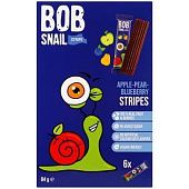 Конфеты Bob Snail яблочно-грушево-черничный страйп 84г