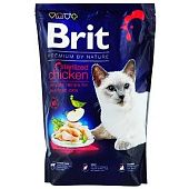 Корм сухой Brit Premium с курицей для стерилизованных кошек 1,5кг