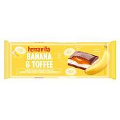 Шоколад молочный Terravita с бананом и тоффи 235г