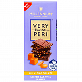 Шоколад молочный Millennium Very Peri с арахисом и соленой карамелью 85г
