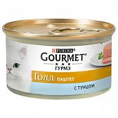 Корм Gourmet Gold паштет с тунцом для кошек 85г