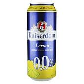 Пиво безалкогольное Kaiserdom Lemon ж/б 0.5л