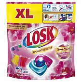 Капсулы для стирки Losk Color Power Caps Ароматерапия Эфирные масла и аромат Малазийский цветок 36шт