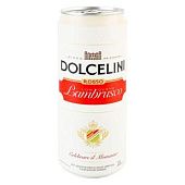 Сидр Dolcelini Rosso Con Gusto Lambrusko шипучий сладкий 7,5% 0,33л