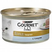 Корм Gourmet Gold Паштет с тунцом для взрослых кошек 85г