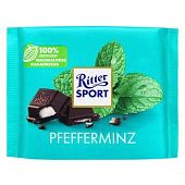 Шоколад черный Ritter Sport с перечной мятой 100г