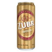 Пиво Zubr Gold светлое 4,6% 0,5л