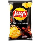 Чипсы Lays со вкусом ребрышек гриль 120г